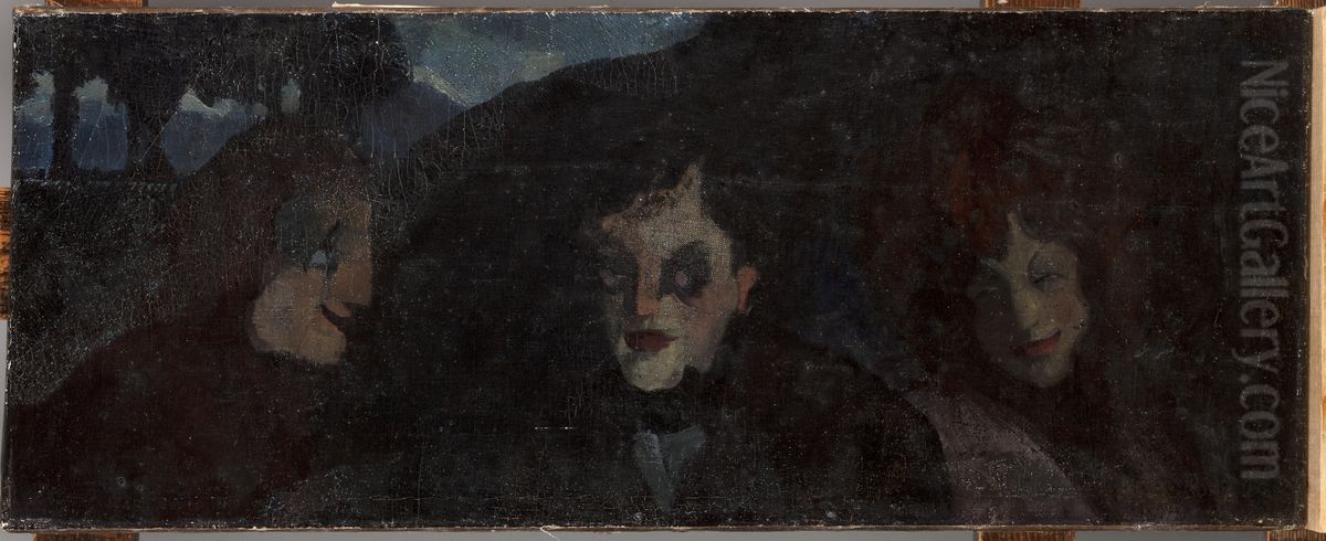 Dekadenci Oil Painting by Stanislaw Ignacy Witkiewicz (Witkacy)