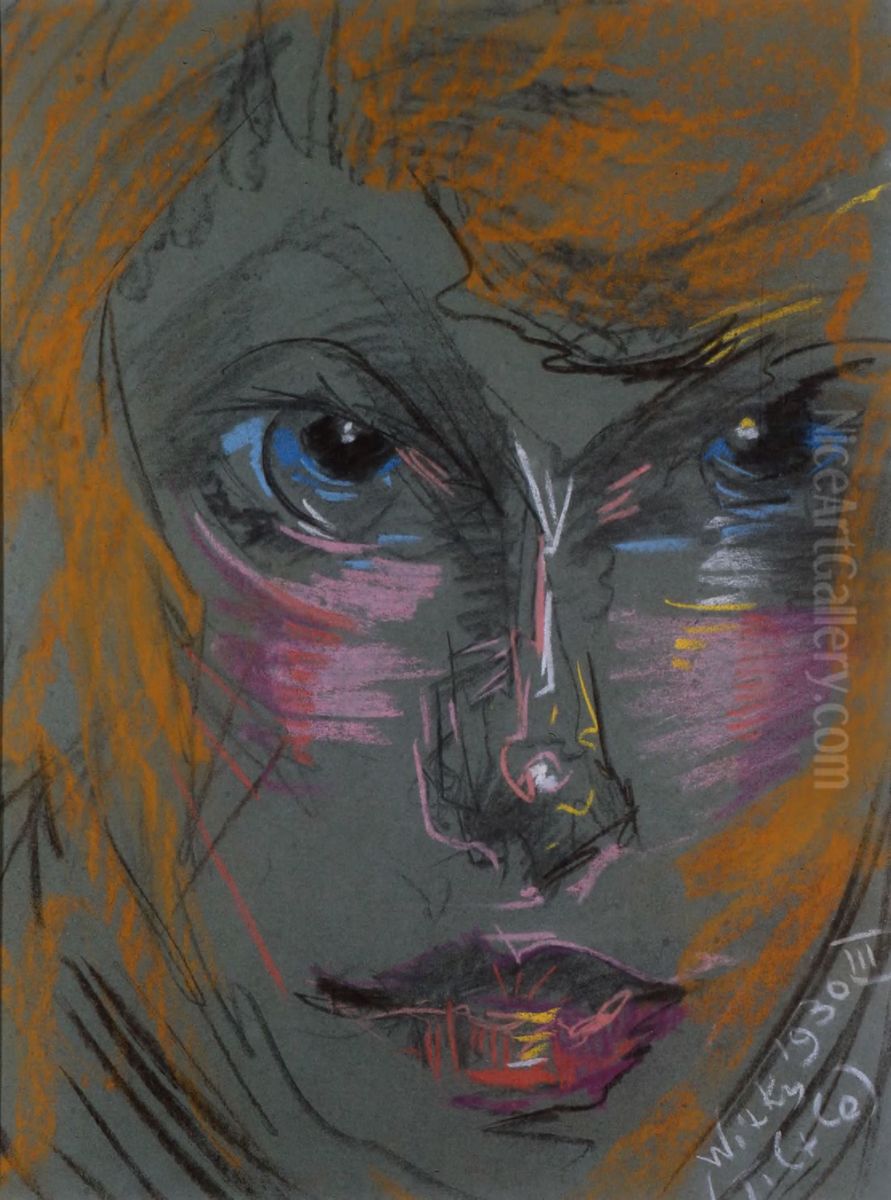 Portrait of Nena Stachurska Oil Painting by Stanislaw Ignacy Witkiewicz (Witkacy)