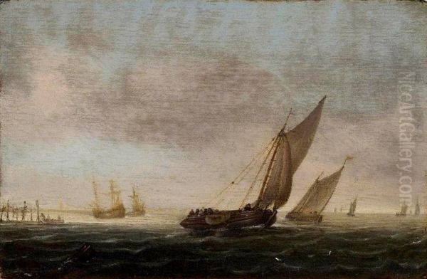 Marine Oil Painting by Willem van de Velde the Younger