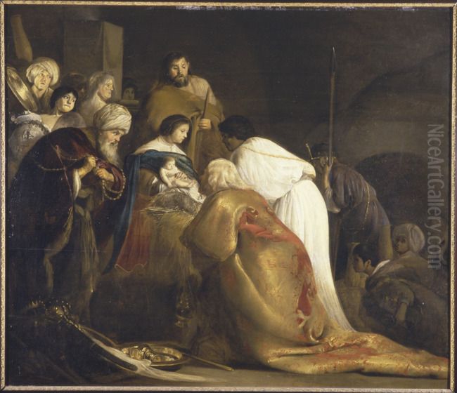 The adoration of the Wise Men Oil Painting by Paulus Bor