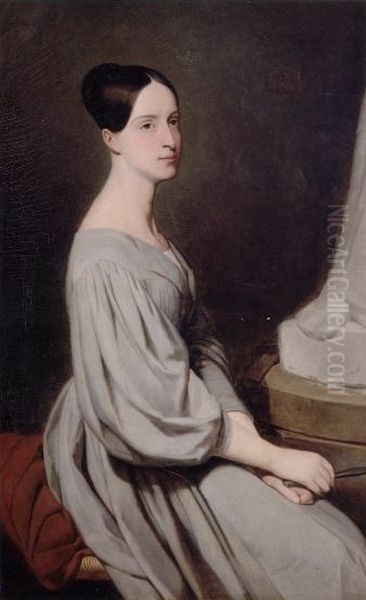 Princess Marie of Orleans (1813-1839) Oil Painting by Ary Scheffer