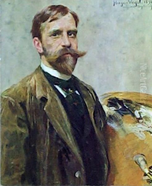 Self-portrait Oil Painting by Hugo Vogel