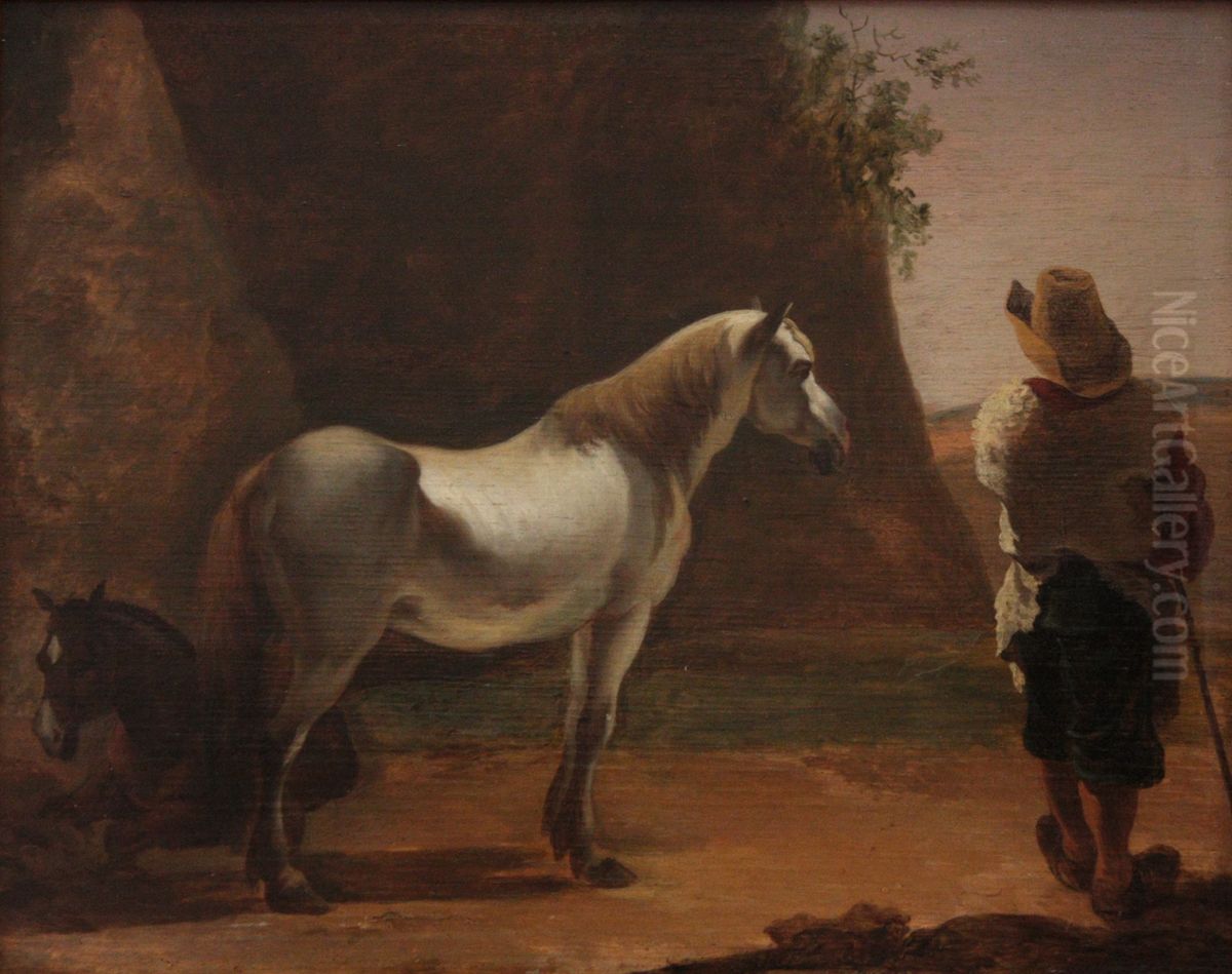 Sujet champetre Oil Painting by Jan van Ossenbeeck