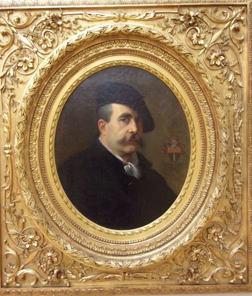 Autoportrait Oil Painting by Jean-Jules-Antoine Lecomte du Nouy