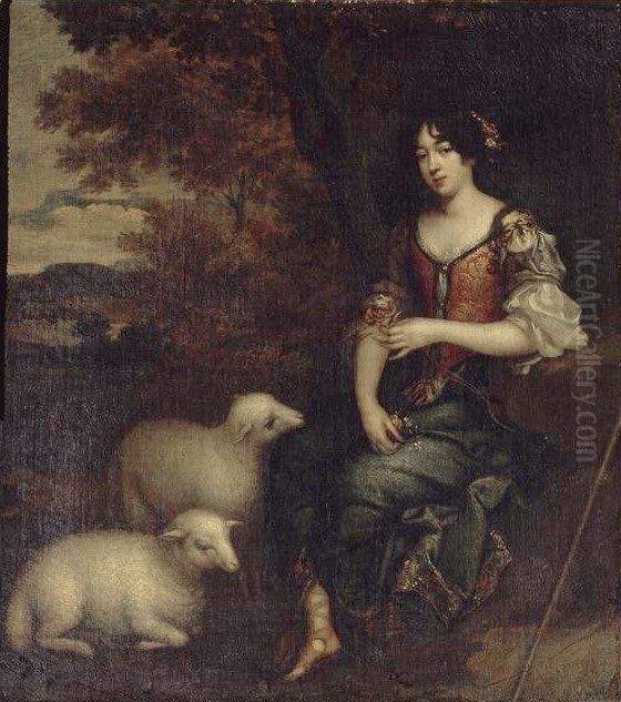 Self-portrait Oil Painting by Elisabeth Sophie Cheron