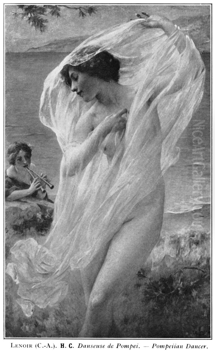 Pompeian Dancer Oil Painting by Charles-Amable Lenoir