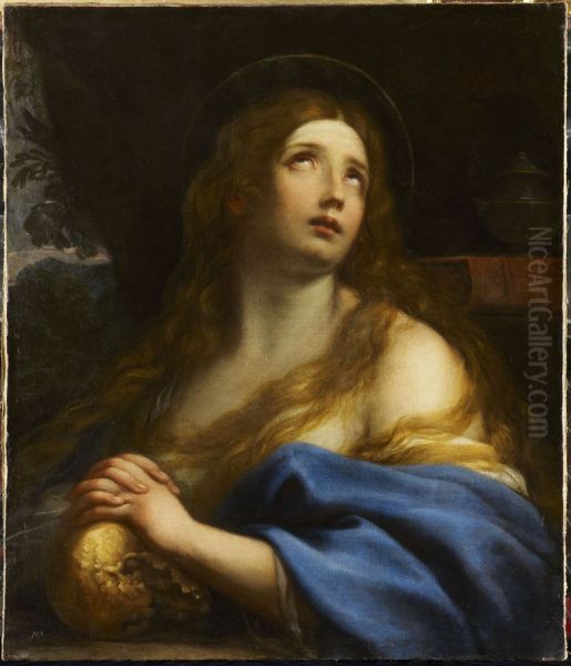 Sainte Marie-Madeleine en priere Oil Painting by Benedetto Luti