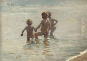 A Summer's day at Skagen South beach. Study.