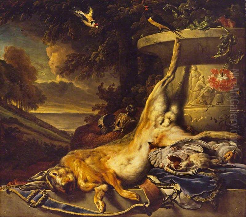 Dead game Oil Painting by Jan Weenix Dead game Oil Painting by Jan Weenix