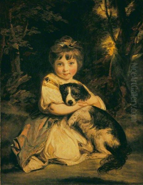 Miss Jane Bowles Oil Painting by Joshua Reynolds