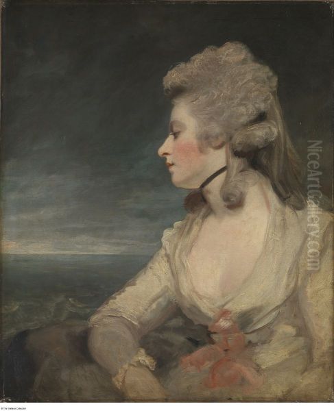 Mrs Mary Robinson Oil Painting by Joshua Reynolds