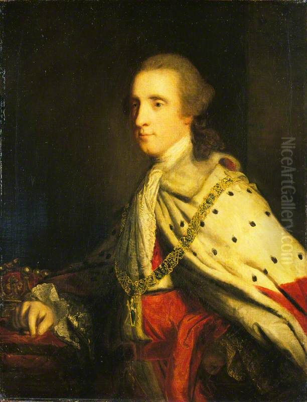 The 4th Duke of Queensberry ('Old Q') as Earl of March Oil Painting by Of Sir Joshua Reynolds