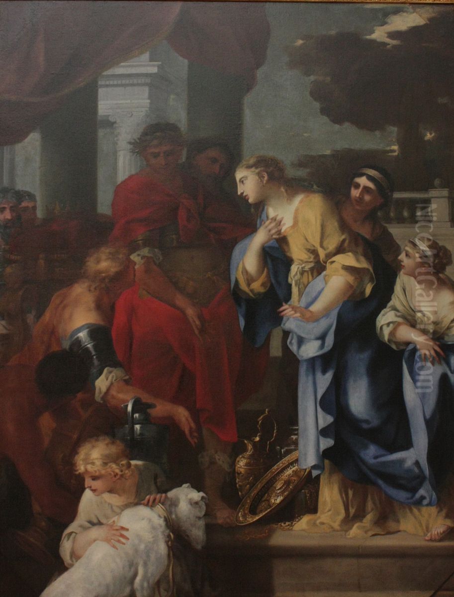 La Continence de Scipion Oil Painting by Sebastien Bourdon