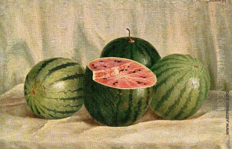 <<Cetyre arbuza>> Oil Painting by Viktor Abashin