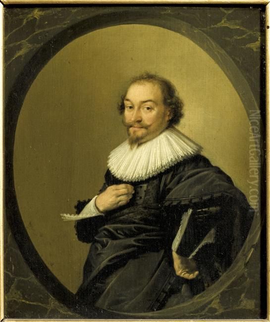 Portrait de Andries Hooftman Oil Painting by Hendrik Gerritsz Pot