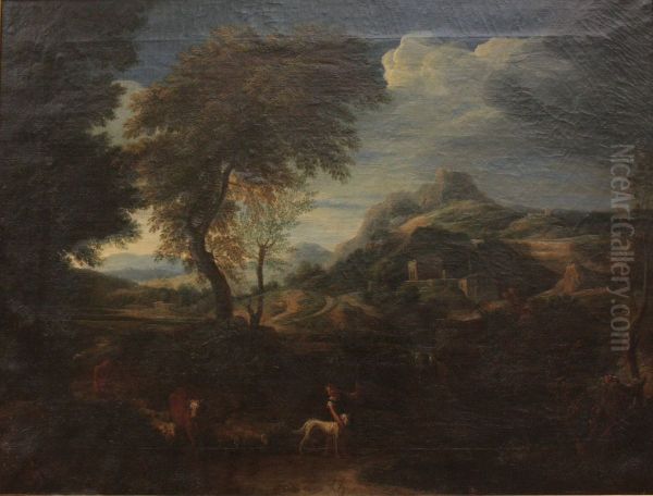 Paysage italien Oil Painting by Carlo Antonio Tavella