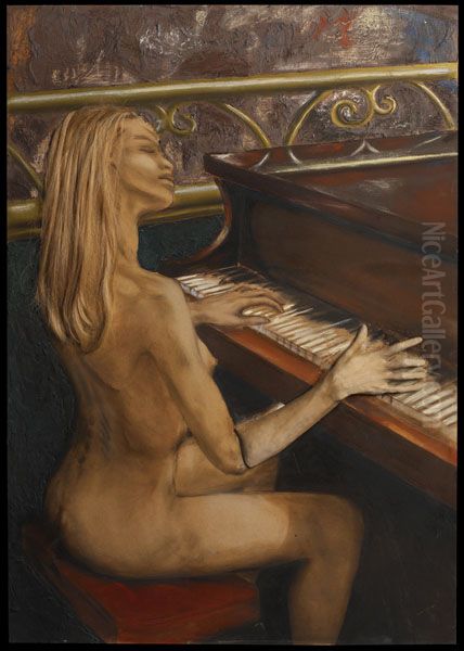The Pianist I Oil Painting by Anna Maryniak