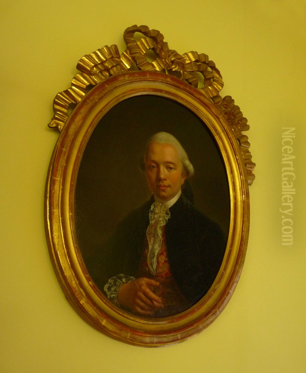 Portrait of Isaac Ottmann Oil Painting by Joseph Melling