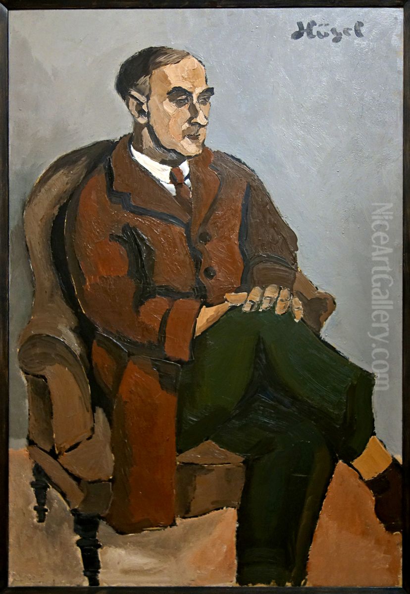 Portrait de Wilhem Uhde Oil Painting by Helmut Kolle
