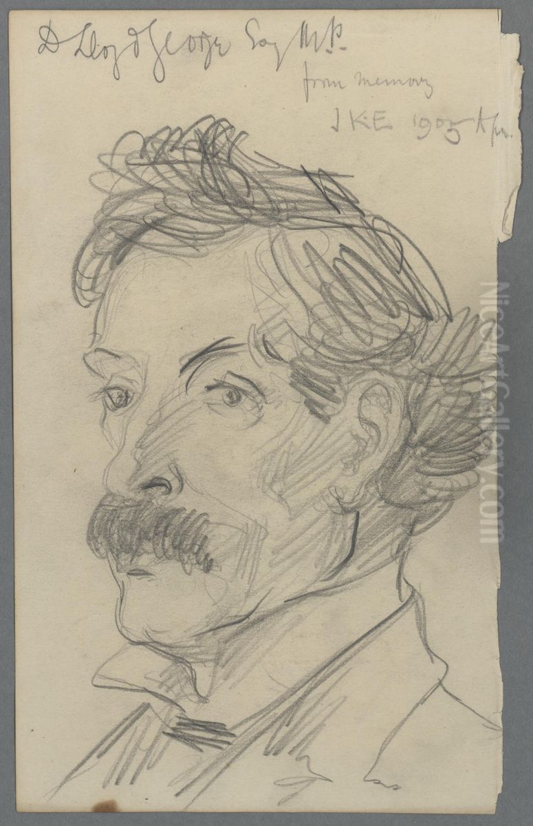 D. Lloyd George Esq. M.P Oil Painting by John Kelt Edwards