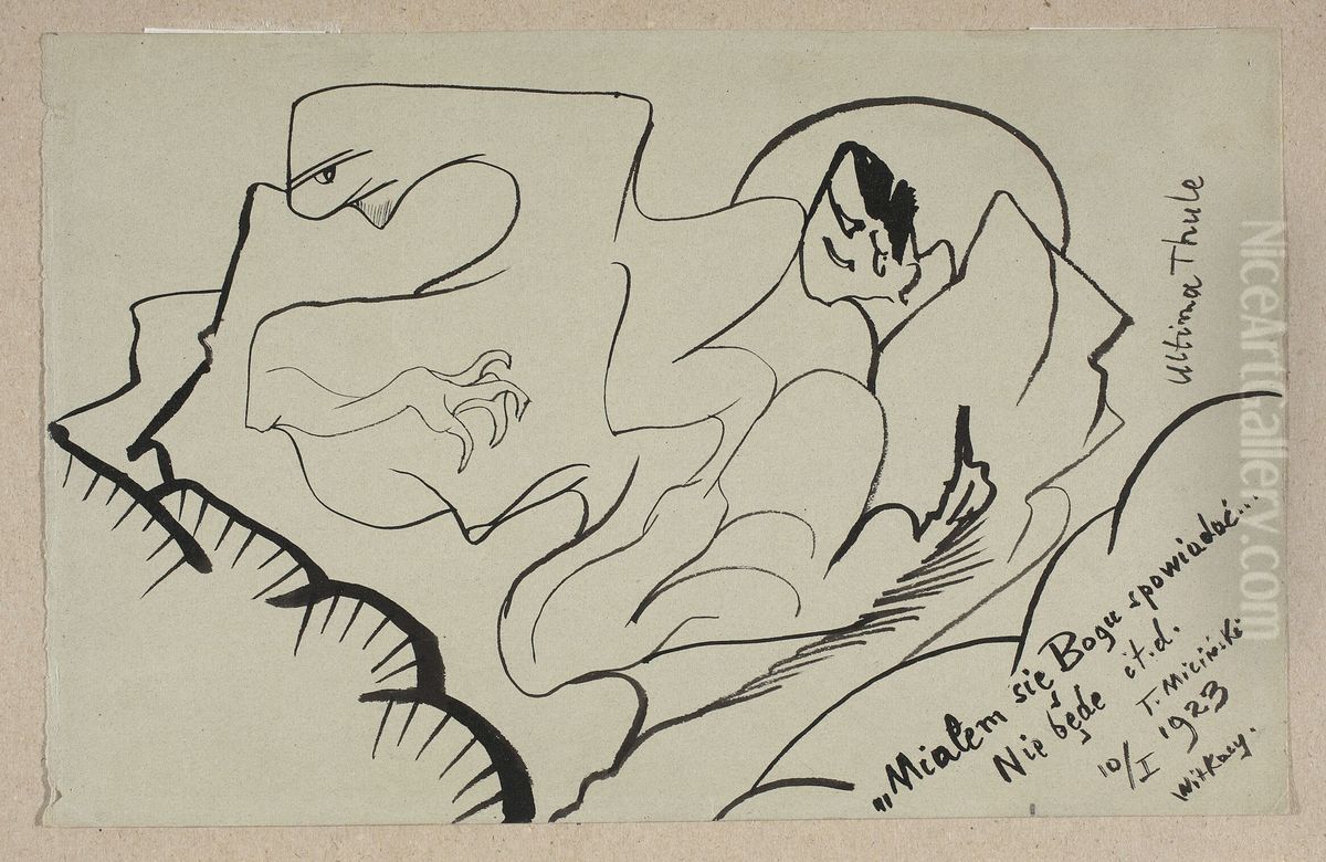 Ultima Thule Oil Painting by Stanislaw Ignacy Witkiewicz (Witkacy)