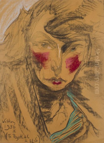 Portrait of Nena Stachurska Oil Painting by Stanislaw Ignacy Witkiewicz (Witkacy)