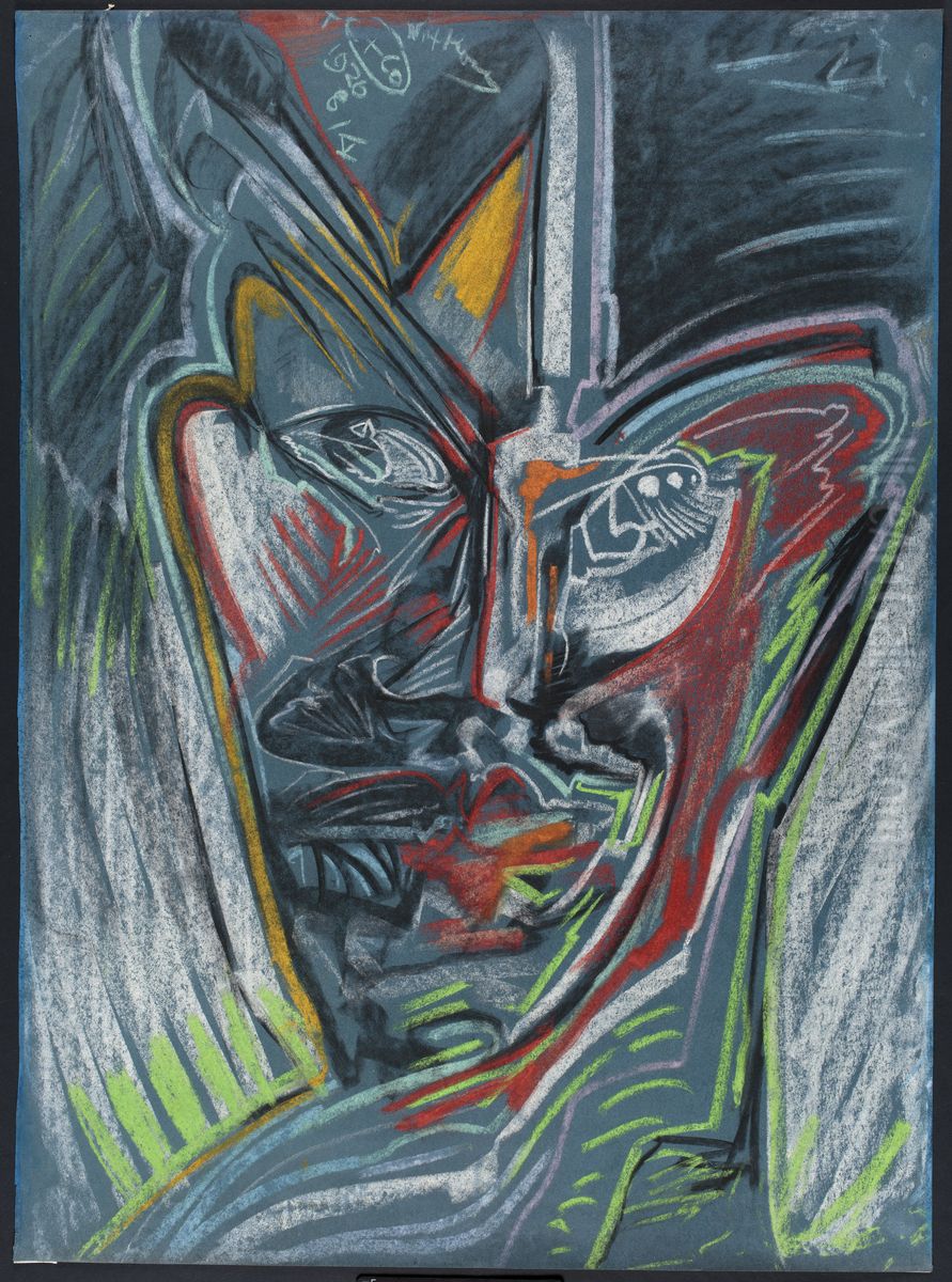 Portrait of Leon Reynel Oil Painting by Stanislaw Ignacy Witkiewicz (Witkacy)