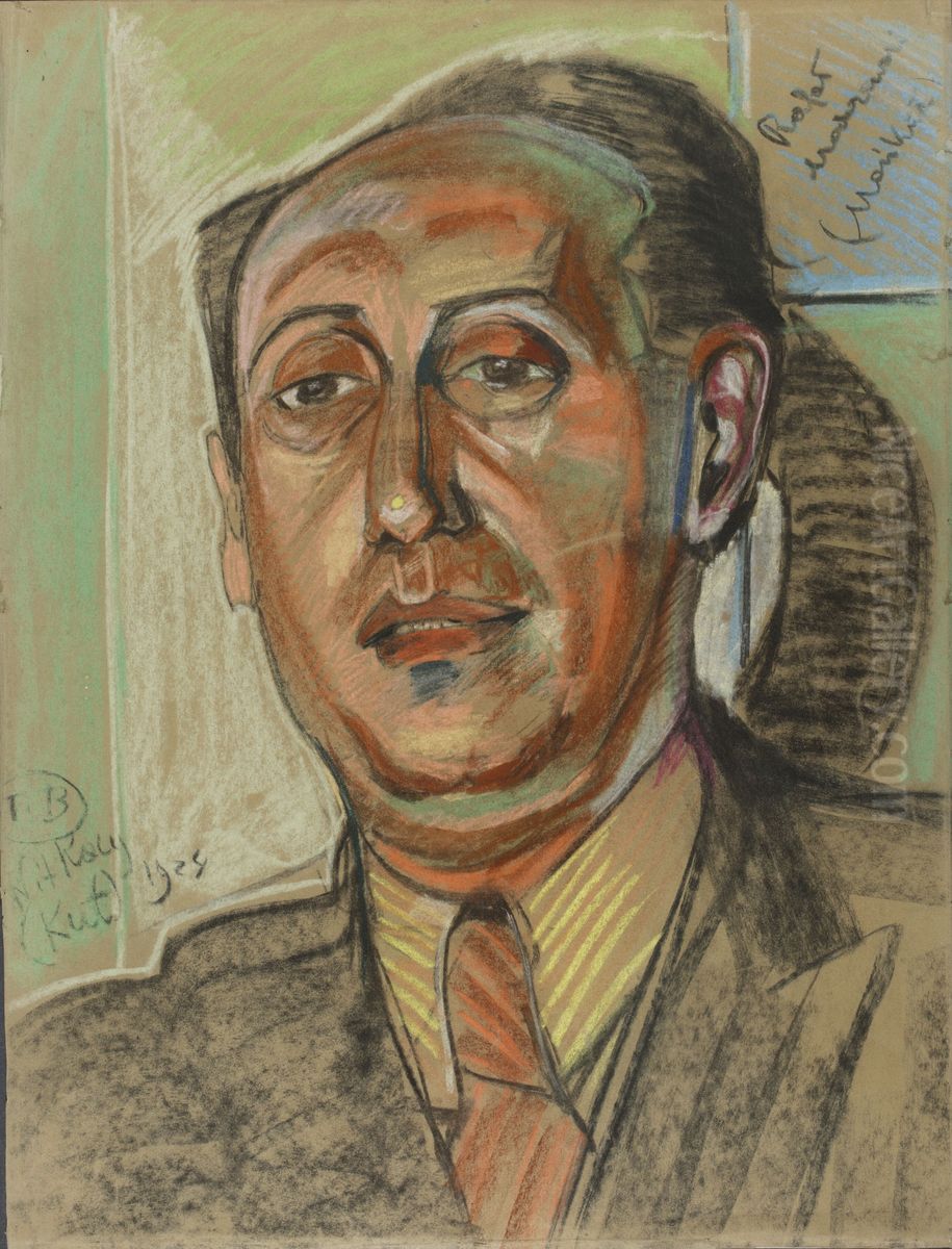 Portrait of Leon Reynel Oil Painting by Stanislaw Ignacy Witkiewicz (Witkacy)