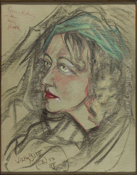 Portret Eugenii Bundykowej Oil Painting by Stanislaw Ignacy Witkiewicz
