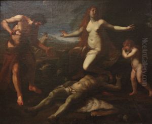 Adam et Eve pleurant la mort d'Abel
