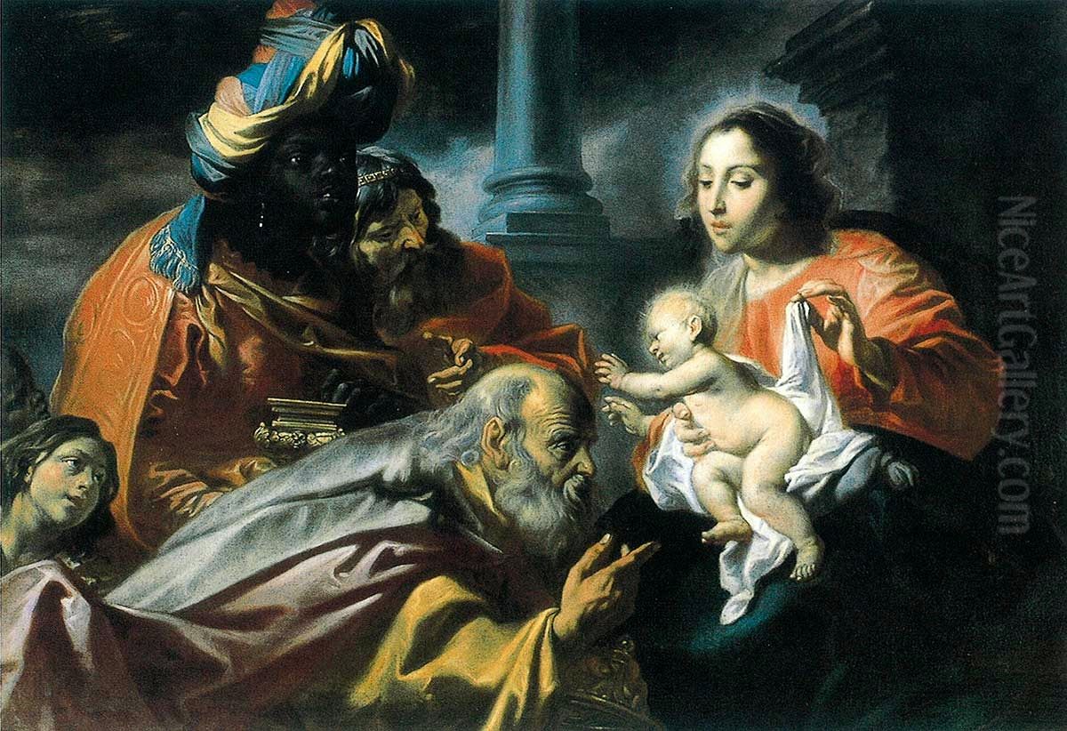 The Adoration of the Magi. Oil Painting by Cornelis Schut