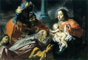 The Adoration of the Magi.