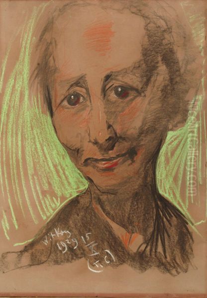 Portrait of Anna Fedorowicz Oil Painting by Stanislaw Ignacy Witkiewicz