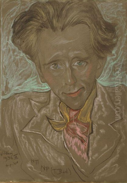 Portret Jozefa Fedorowicza Oil Painting by Stanislaw Ignacy Witkiewicz (Witkacy)