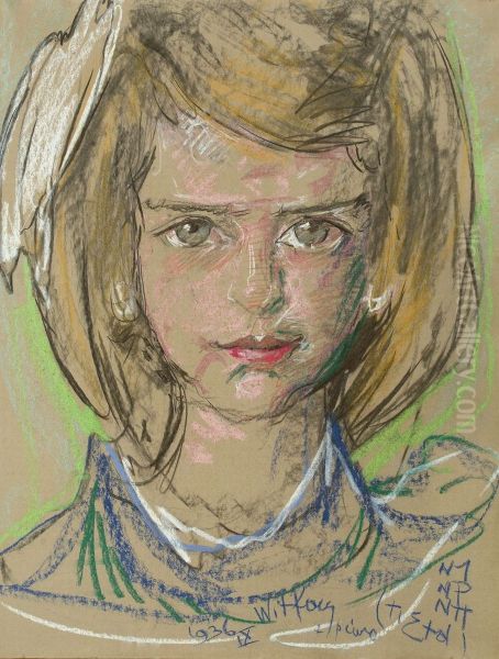 Portrait of Julitta Fedorowicz Oil Painting by Stanislaw Ignacy Witkiewicz