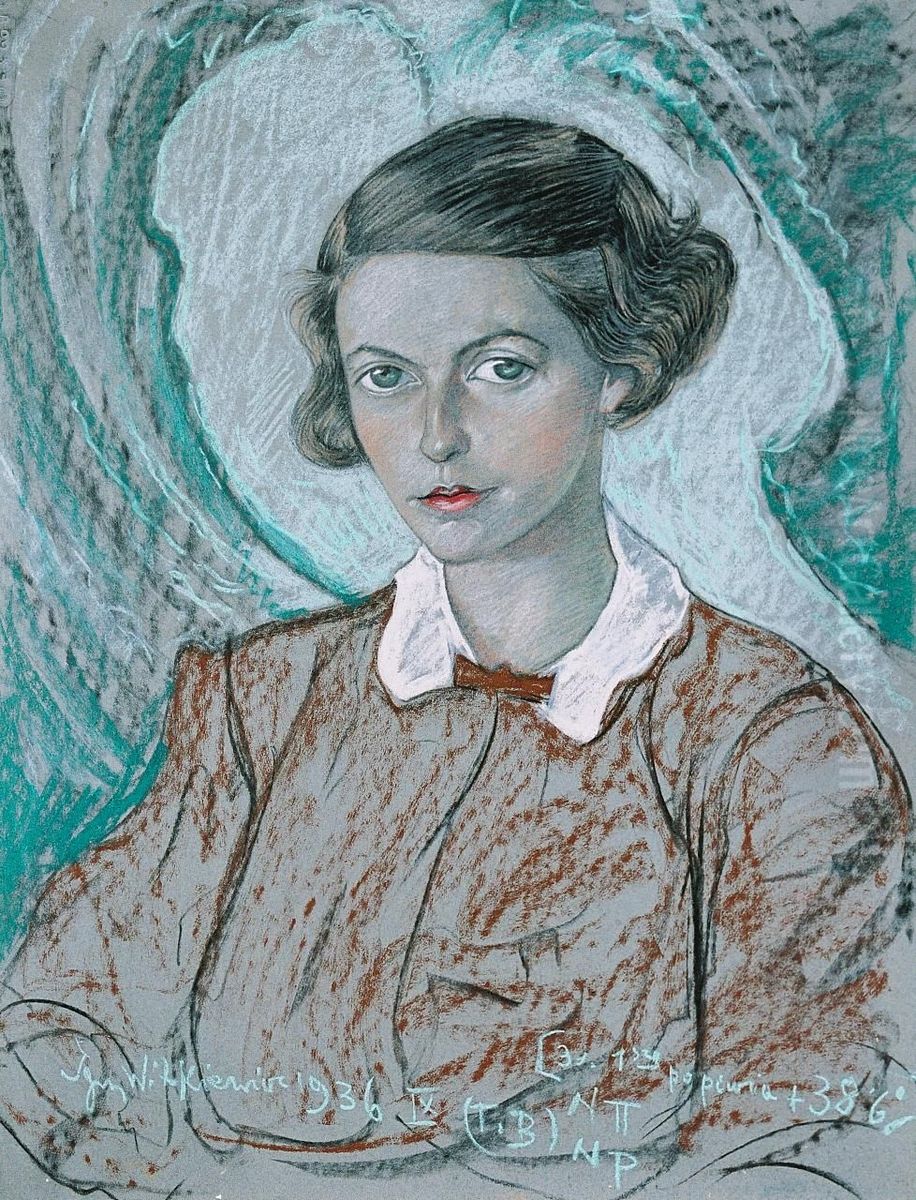 Portret Marii Witeszczak Oil Painting by Stanislaw Ignacy Witkiewicz (Witkacy)
