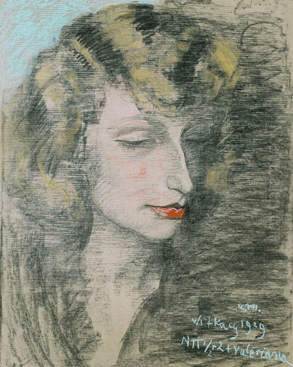 Portrait of Nena Stachurska Oil Painting by Stanislaw Ignacy Witkiewicz (Witkacy)