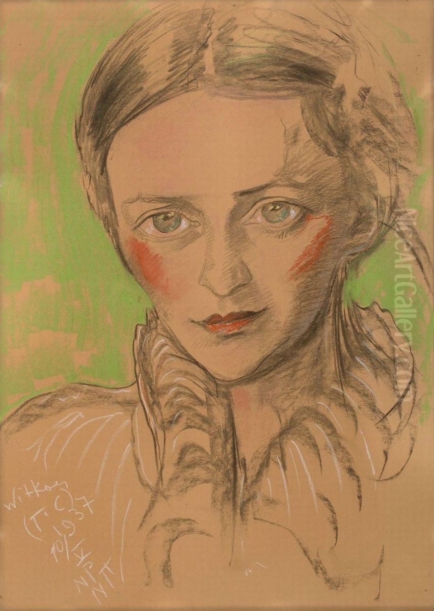 Portrait of Zofia Fedorowicz Oil Painting by Stanislaw Ignacy Witkiewicz (Witkacy)