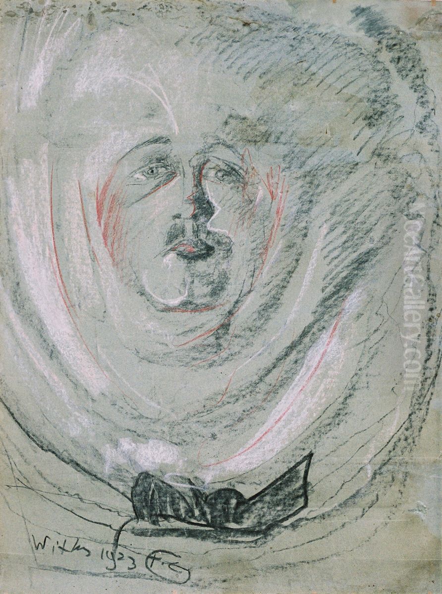 Portret Oil Painting by Stanislaw Ignacy Witkiewicz (Witkacy)