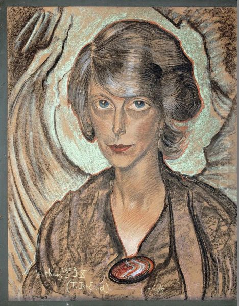 Portrait of Janina Szokalska Oil Painting by Stanislaw Ignacy Witkiewicz