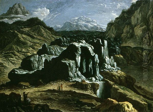 Unterer <<Grindelwaldgletscher>> Oil Painting by Felix Meyer