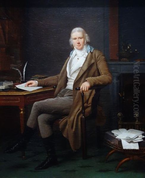 Louis Jean-Baptiste Etienne Vigee Oil Painting by Adele Romany