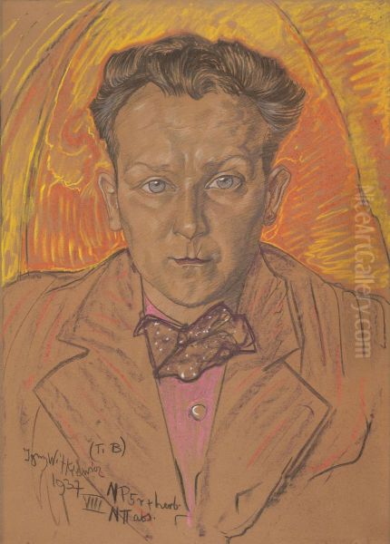 Portrait of Doctor Henryk Boreniok Oil Painting by Stanislaw Ignacy Witkiewicz
