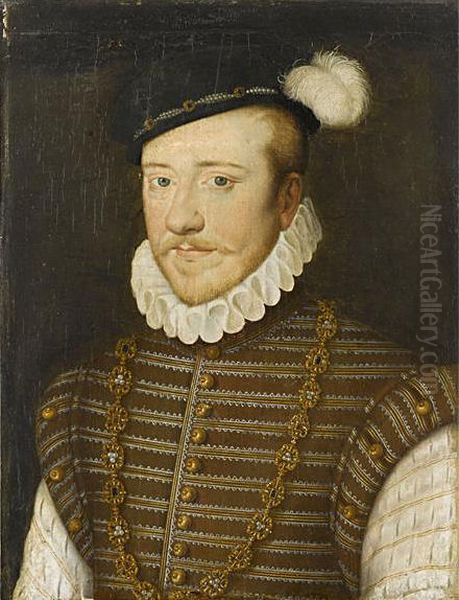 Portrait de Jacques de Savoie, duc de Nemours Oil Painting by Francois Clouet