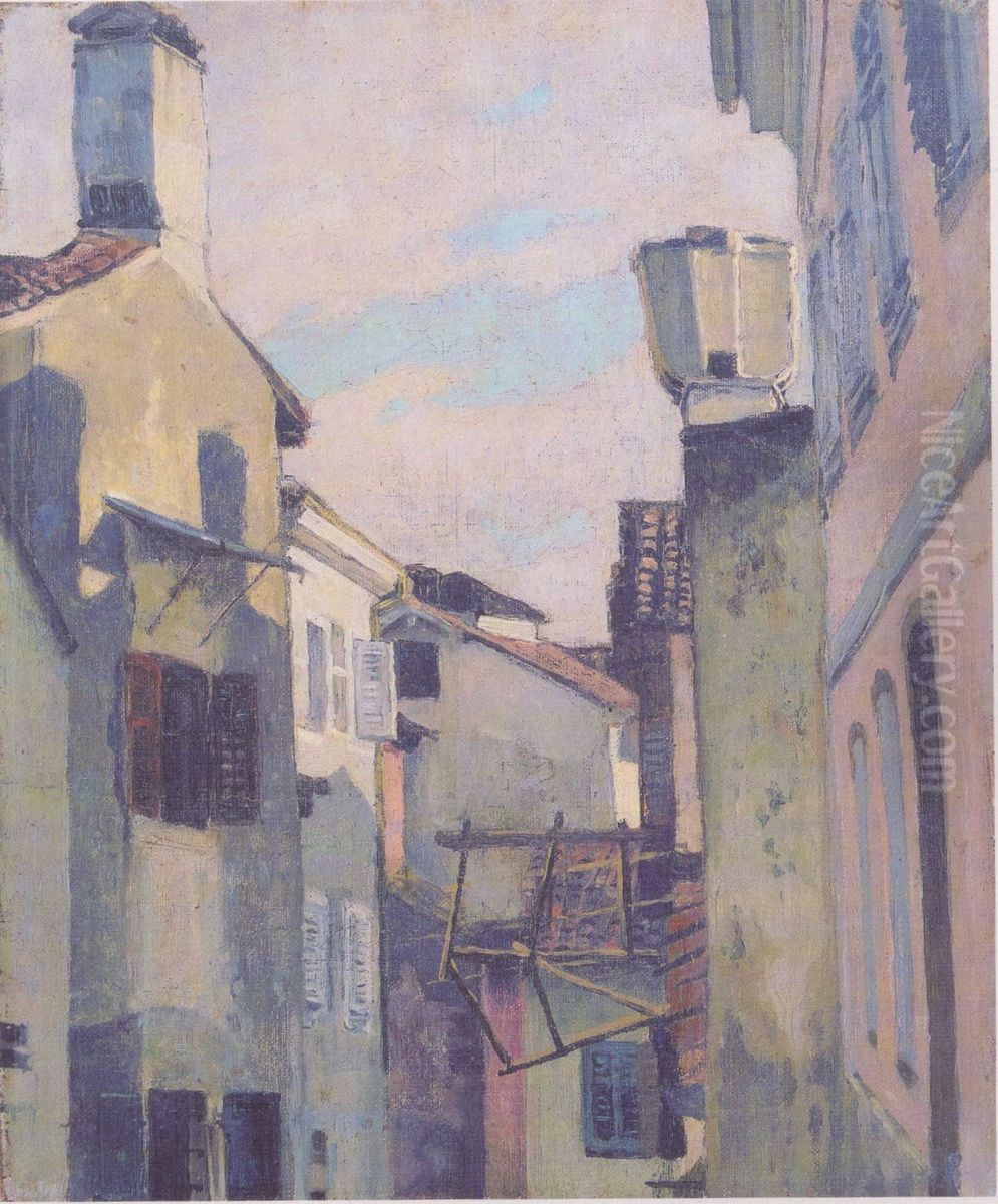 Lovrana Oil Painting by Stanislaw Ignacy Witkiewicz (Witkacy)