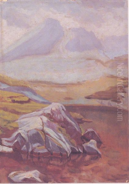 View of Koscielec Oil Painting by Stanislaw Ignacy Witkiewicz