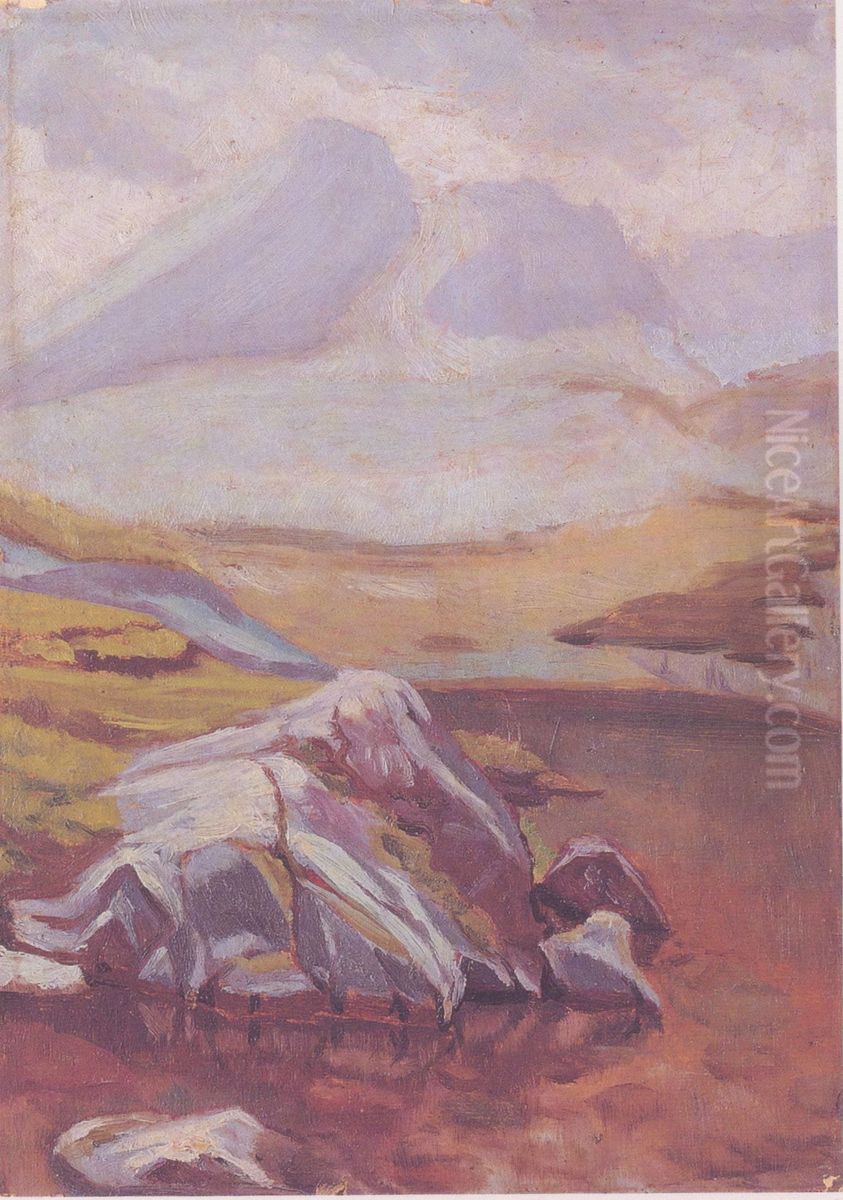 Widok na Koscielec Oil Painting by Stanislaw Ignacy Witkiewicz (Witkacy)