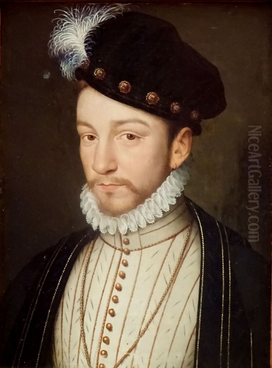 Portrait du roi Charles IX Oil Painting by Francois Clouet Portrait du roi Charles IX Oil Painting by Francois Clouet