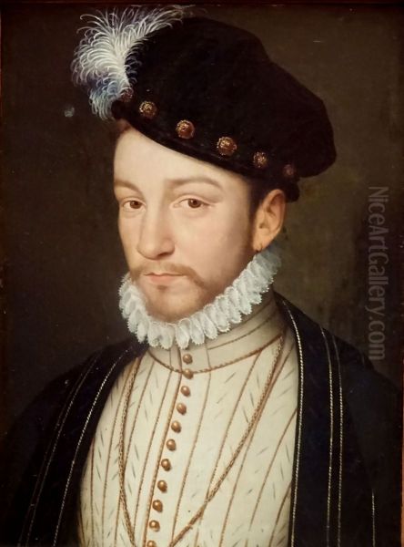 Portrait du roi Charles IX Oil Painting by Francois Clouet
