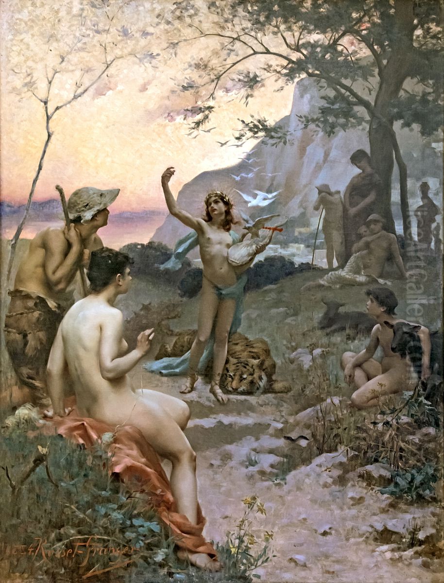Orpheus Oil Painting by Edouard Rosset-Granger